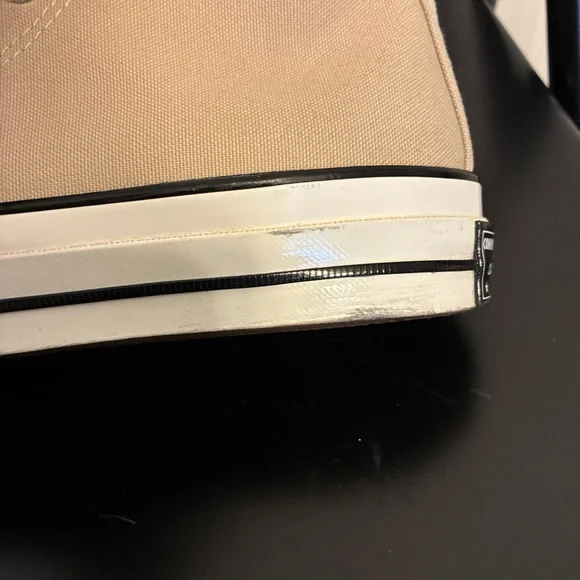 Unisex CONVERSE CHUCK 70 Canvas HIGH TOP Oat Milk Beige Women size 7/Men Size 5 - Picture 4 of 14